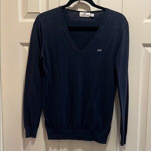 Vineyard Vines Deep Blue V-Neck Sweater
